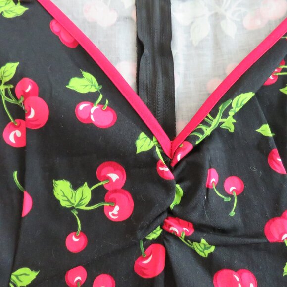 PINUP COUTURE Heidi Black Cherry Swing Dress 50s Rockabilly Retro - Size S NWT - Picture 5 of 15